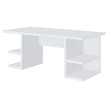 Load image into Gallery viewer, Hannah - 4 Shelf Writing Desk With Open Shelving - White
