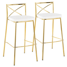 Load image into Gallery viewer, Modern Charlotte - Contemporary Fixed Height Barstool (Set of 2)
