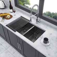 Load image into Gallery viewer, Modern Double Bowl Undermount Kitchen Sink 50 / 50 Design Stainless Steel
