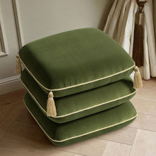 Load image into Gallery viewer, Monarch - Squared Upholstered Ottoman
