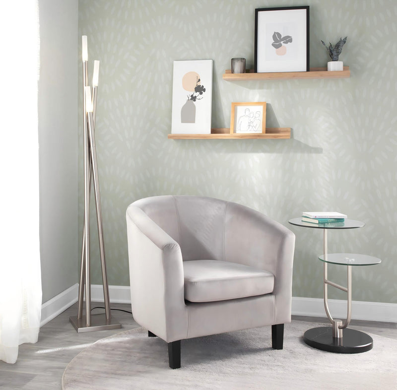 Icicle - Contemporary Floor Lamp - Brushed Nickel