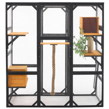 Load image into Gallery viewer, Outdoor Cat House, Diy Cat Enclosure Catio With Double Enter Doors
