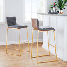 Load image into Gallery viewer, Mason Mara - Contemporary Versatile Desig Fixed Height Barstool (Set of 2)
