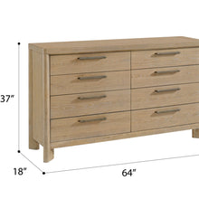 Load image into Gallery viewer, 8 Drawer Dresser With Rustic Design
