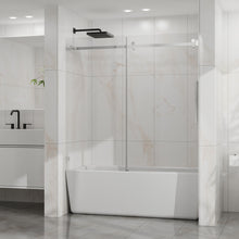 Load image into Gallery viewer, Frameless Tub Sliding Shower Door With Easy Clean Coating
