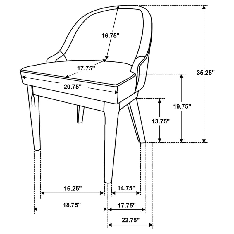 Blakely - Upholstered Dining Side Chair (Set of 2) - Beige