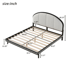 Load image into Gallery viewer, Elegant Modern Upholstered Platform Bed Frame
