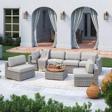 Load image into Gallery viewer, Outdoor Wicker Seating Group With Cushions
