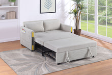 Load image into Gallery viewer, Percy - Teddy Sleeper Loveseat With Dual-Pull Sleeper Design
