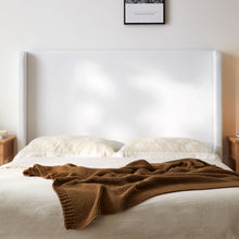 Load image into Gallery viewer, Carmen - King Size Upholstered Wingback Bed - White
