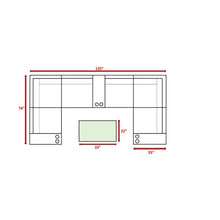 Load image into Gallery viewer, Outdoor Wicker Sectional With Weather Resistant Cushions And Table

