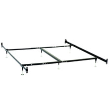 Load image into Gallery viewer, Adams - Queen / Eastern King Bolt On Bed Frame With Reinforced Center Beam, Adjustable Legs - Black
