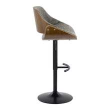 Load image into Gallery viewer, Fabrizzi - Mid Century Modern Adjustable BarStool With Rounded T Footrest (Set of 2)
