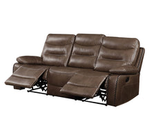 Load image into Gallery viewer, Aashi - Leather Gel Match Recliner Sofa - Brown
