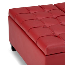 Load image into Gallery viewer, Harrison - Upholstered Coffee Table Storage Ottoman

