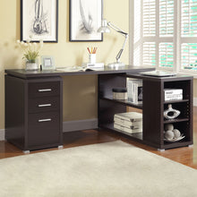 Load image into Gallery viewer, Tona - L-Shape Computer Desk With 3 Drawers And 5 Shelves
