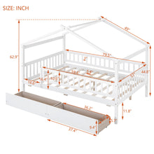 Load image into Gallery viewer, House Bed With 2 Drawers
