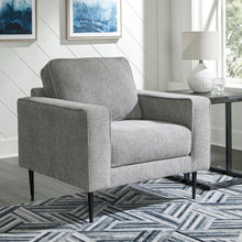 Load image into Gallery viewer, Hazela - 2 Pc. - Chair, Ottoman - Charcoal
