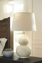 Load image into Gallery viewer, Saffi - Ceramic Table Lamp  - Cream

