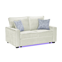 Load image into Gallery viewer, Rita - Loveseat, LED Base Lighting, Cushions And 2 Accent Pillows
