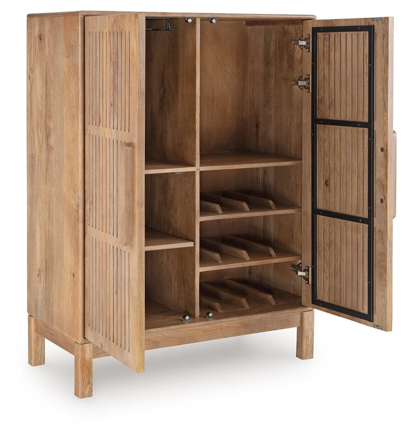Pellamour - Bar Cabinet - Natural Brown