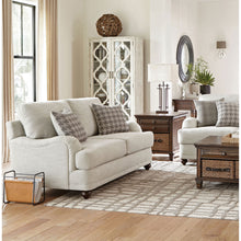 Load image into Gallery viewer, Brewster - Upholstered Loveseat With English Arms - Light Gray
