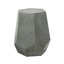 Load image into Gallery viewer, Modern Hammered Iron Geometric End Table
