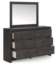 Load image into Gallery viewer, Hollivern - Dresser And Mirror - Dark Gray
