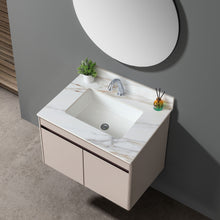 Load image into Gallery viewer, Elegant Vanity Top With Undermount Sink And Backsplash, Sintered Stone
