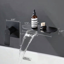 Load image into Gallery viewer, Modern Wall Mount Bathroom Sink Faucet With Waterfall Spout
