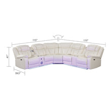 Load image into Gallery viewer, Challenger - Recliner Sectional Sofa, Built In USB, C Ports &amp; Bluetooth
