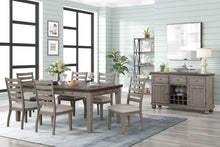 Load image into Gallery viewer, 2 Tone 6 Drawer Dining Table - Gray
