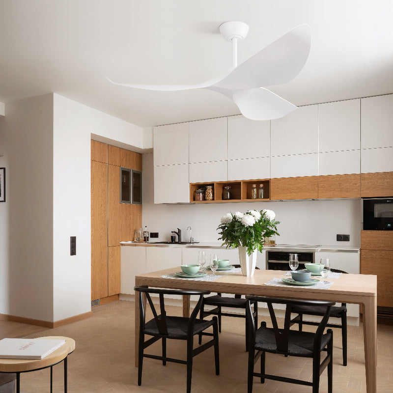 38" Ceiling Fan Without Light With DC Motor And Remote Control