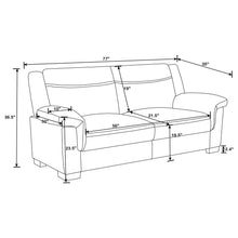 Load image into Gallery viewer, Borden - 2 Piece Living Room Set With Smooth Upholstery - Gray
