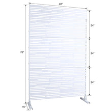 Load image into Gallery viewer, Outdoor &amp; Indoor Freestanding Metal Privacy Screen
