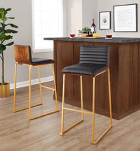 Load image into Gallery viewer, Mason Mara - Contemporary Versatile Desig Fixed Height Barstool (Set of 2)

