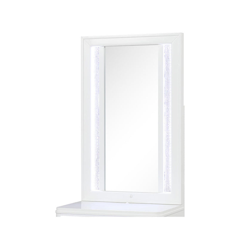 Abigale - Nightstand Top Mirror With LED Lighting (Only Mirror Top) - White