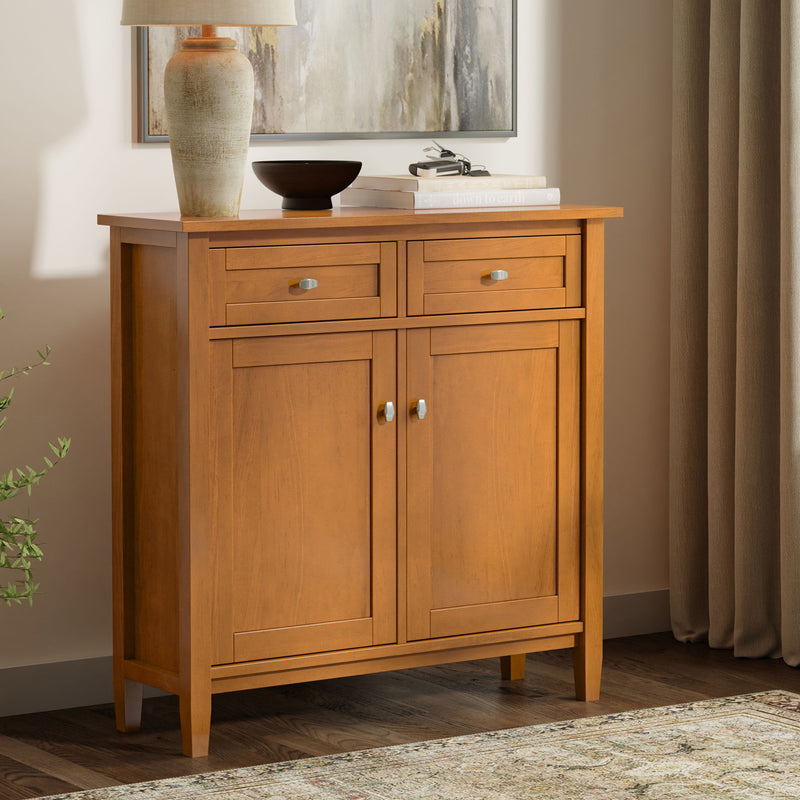 Warm Shaker - Entryway Storage Cabinet - Brown