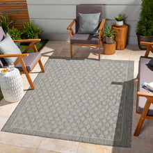 Load image into Gallery viewer, Sunshine - 5'3" X 7'3" Indoor, Outdoor Polypropylene Area Rug - Silver
