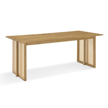 Load image into Gallery viewer, Dining Table With Rattan Accents
