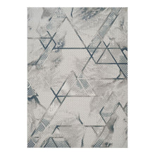 Load image into Gallery viewer, Geometrix - 5'3" X 7'3" Area Rug &amp; Geometric, 3D Effect - Ivory / Gray
