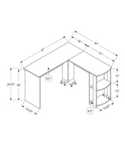 Load image into Gallery viewer, Computer Desk, Home Office, Corner, Storage Shelves, L Shape, Laptop, Contemporary &amp; Modern
