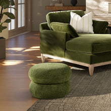 Load image into Gallery viewer, Nest - Low Round Upholstered Ottoman
