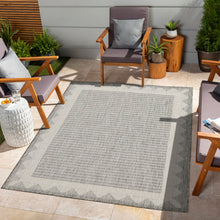 Load image into Gallery viewer, Sunshine - 5'3" X 7'3" Indoor &amp; Outdoor Area Rug - Silver - Polypropylene
