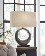 Load image into Gallery viewer, Saria - Metal Table Lamp  - Antique Silver Finish
