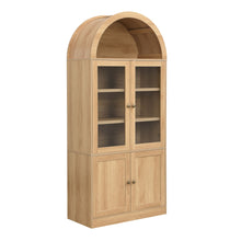 Load image into Gallery viewer, Tall Arched Top Storage Cabinet With 5 Tier Shelves, Soft Close Hinges
