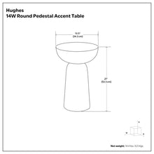 Load image into Gallery viewer, Hughes - Cast Aluminum Side Table - Black
