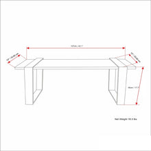 Load image into Gallery viewer, Nessa - Bench - Natural

