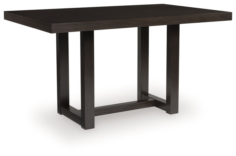 Neymorton - Rectangular Dining Room Counter Table - Dark Grayish Brown