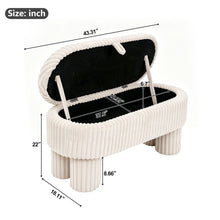 Load image into Gallery viewer, Modern Storage Ottoman Bench For Living Room
